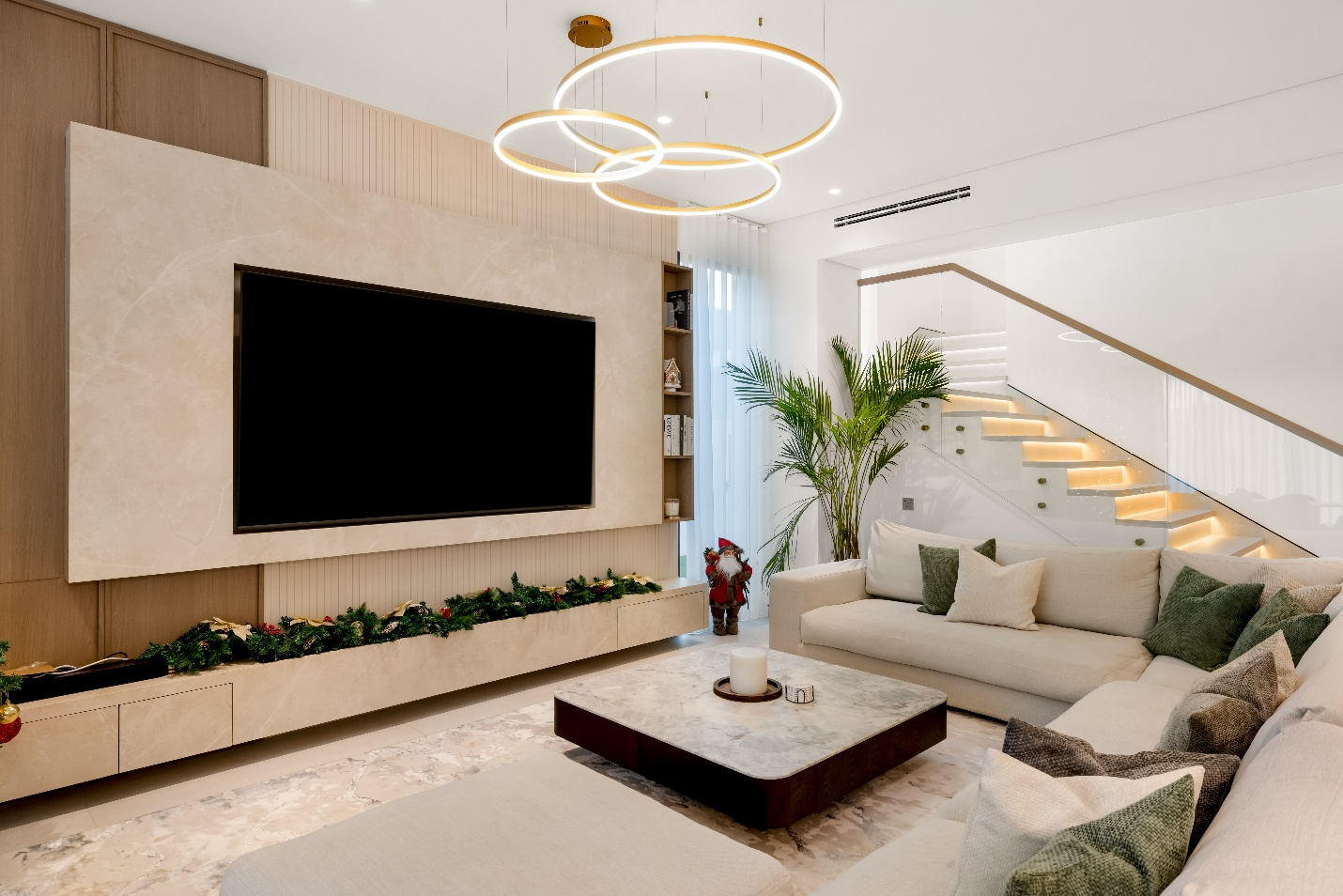 Luxury Living Area interior design in Dubai